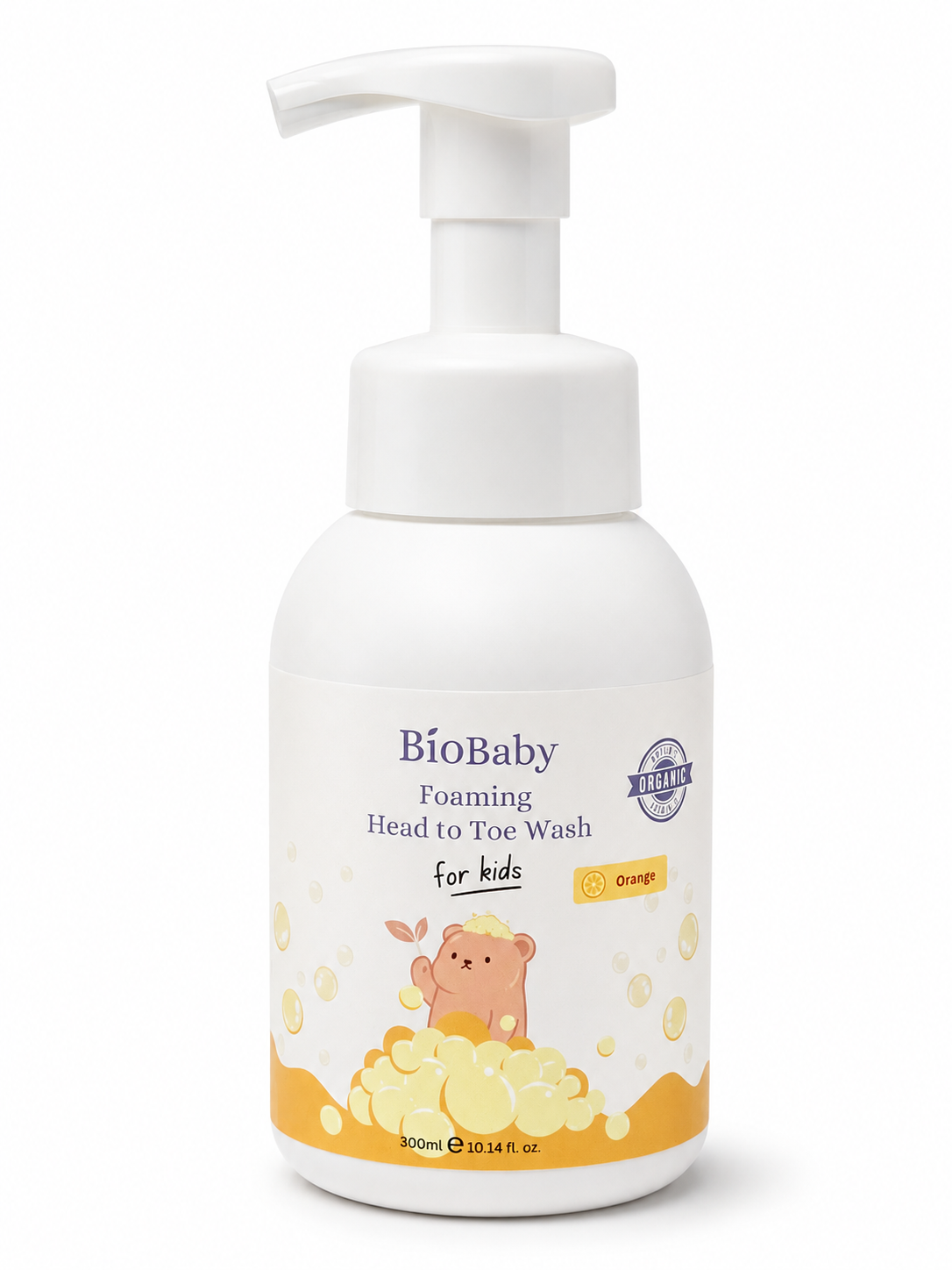 BioBaby™ Organic Kids Foaming Head to Toe Shampoo